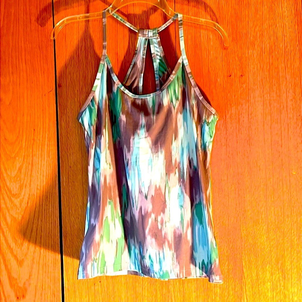 Eddie Bauer M Exercise Tank Top Travex Aster Cami Sugarsnap Workout FreeDry UPF